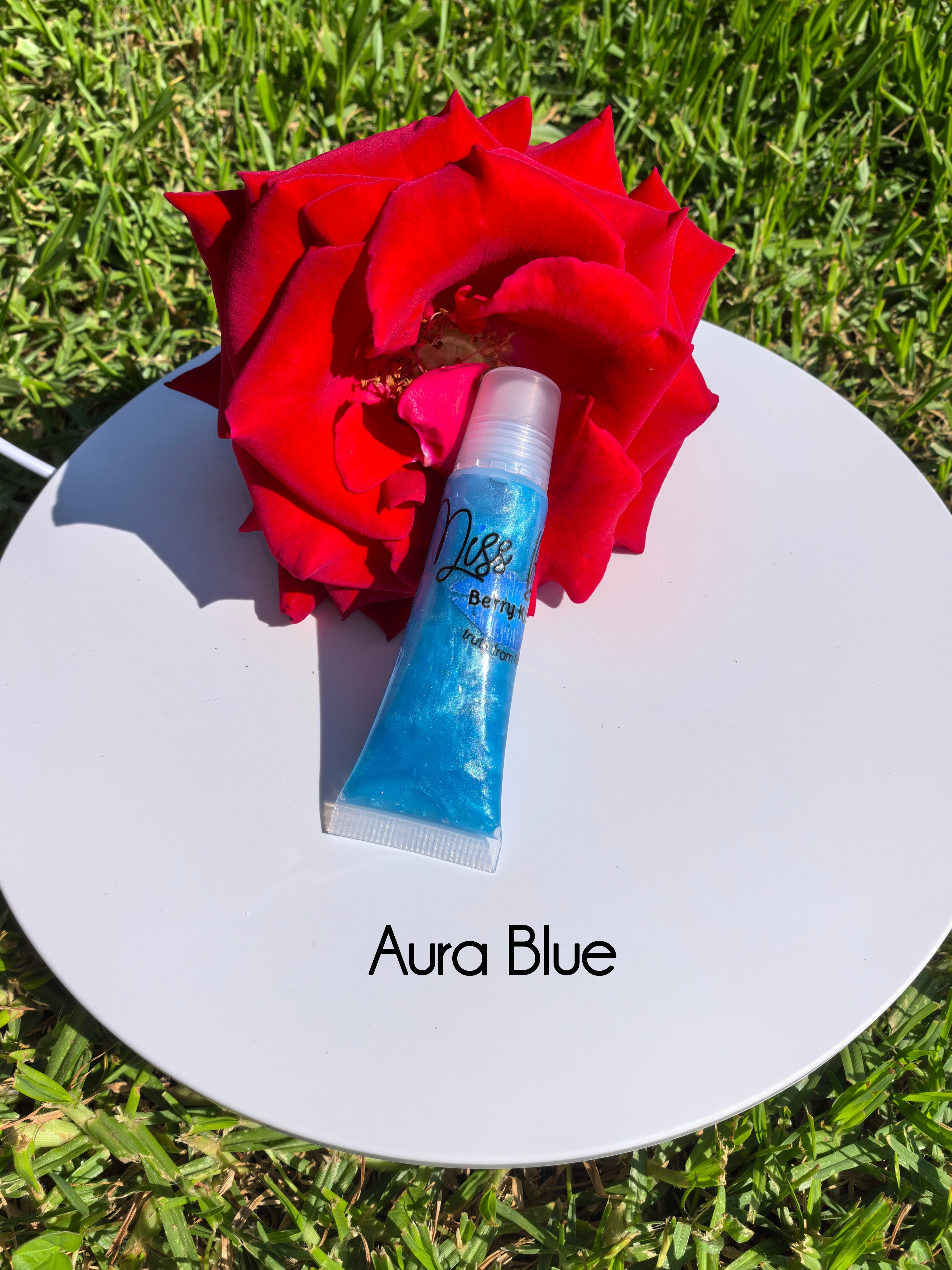 Aura Blue lip gloss